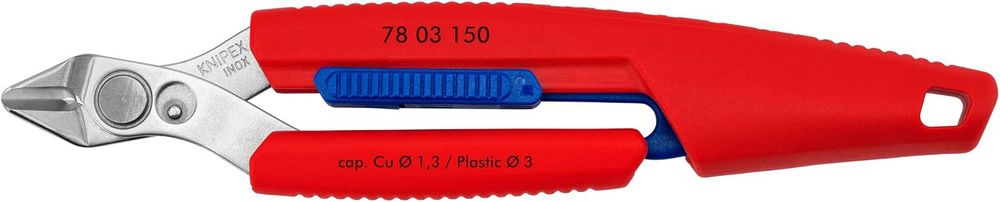 Кусачки боковые для электроники Slim Knips (Knipex 78 03 150)