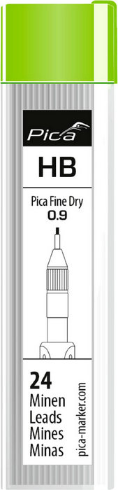 Сменные грифеля для PICA Fine Dry, твёрдость HB, 24шт.