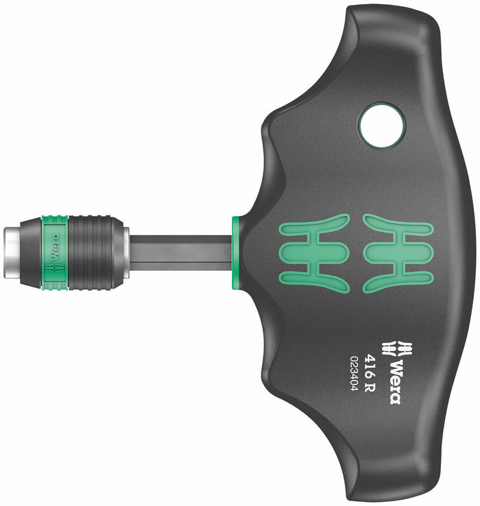 Рукоятка-битодержатель Т-образная Wera 416 R с патроном Rapidaptor (023404)
