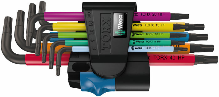 Набор ключей угловых Wera 967/9 TX Multicolour HF 1, артикул 05024179001