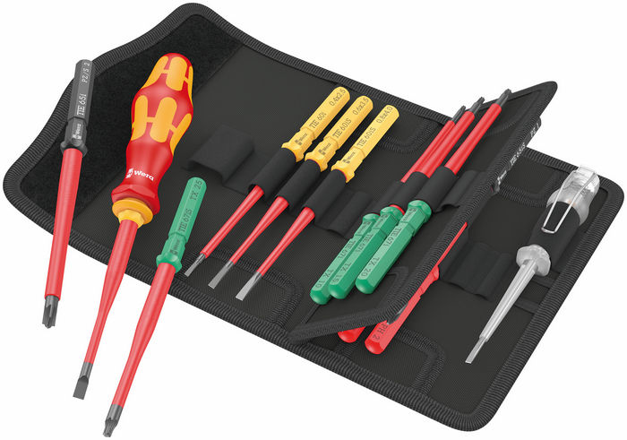 Набор Wera Kraftform Kompakt VDE 16 extra slim 1 Tool Finder, 16 предметов (006608)