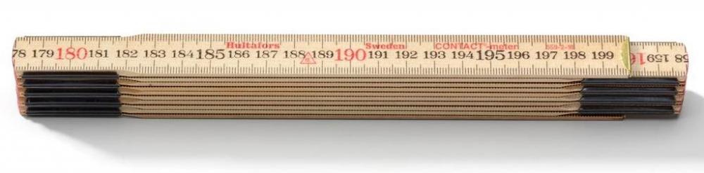 Складной метр деревянный Hultafors 559-2-10 с обратной шкалой (2 метра)