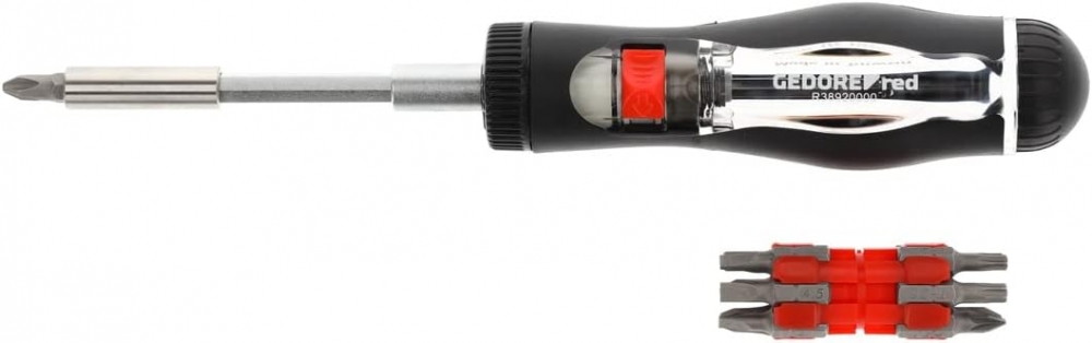 Рукоятка с битами телескопическая, с трещоткой Gedore R38920000 1/4" 13 в 1