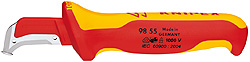 Нож с пяткой для разделки кабеля Knipex 98 55