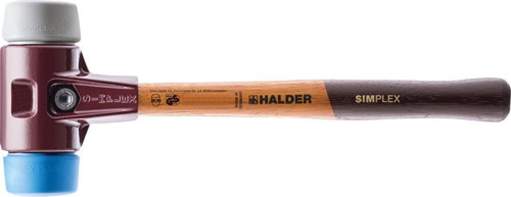 Молоток рихтовочный HALDER SIMPLEX TPE-soft / TPE-mid с деревянной ручкой
