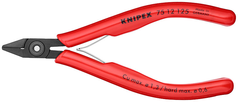 Кусачки боковые для электроники Knipex 75 12 125