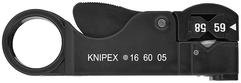 Инструмент для удаления изоляции с коаксиального кабеля Knipex 16 60 05 SB